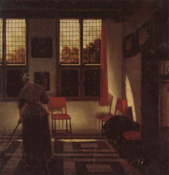Pieter Janssens Elinga A Dutch Interior Sweden oil painting art